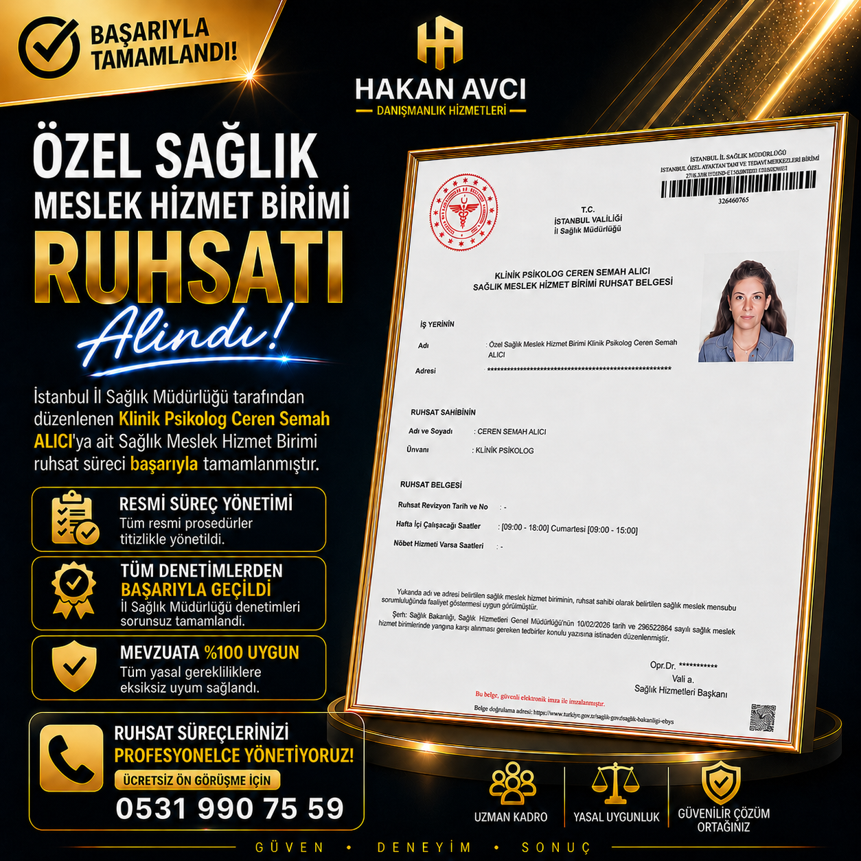 Klinik Psikolog Ceren Semah Alıcı
